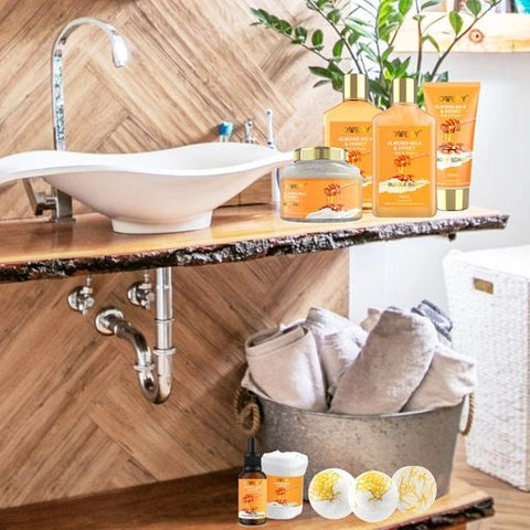 Almond Milk & Honey Beauty - 10Pc Spa Gift Basket