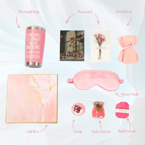 Sweet Rituals – Pink Spa Gift Box with Towel Bear
