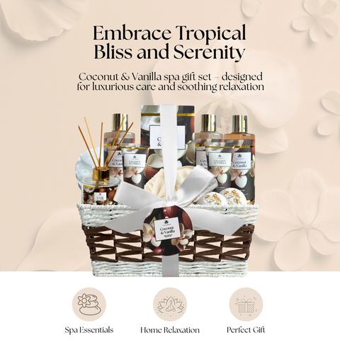 Coconut & Vanilla Luxury Spa Gift Basket
