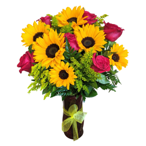 Sunflowers & Roses
