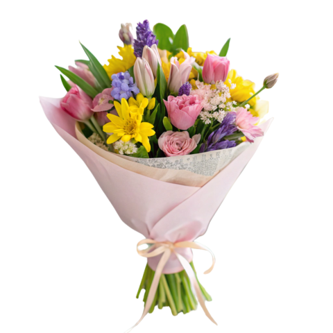 Mother's Day Wrapped Bouquet